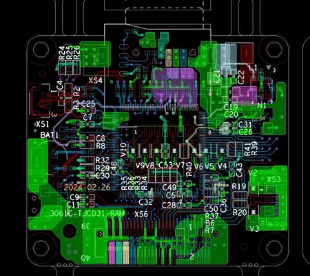 Tabela de circuito impresso de várias camadas com núcleo de 0,03 mm e broca de 0,15 mm